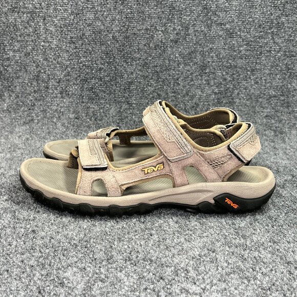 Teva Hudson Hiking Sandals Men\'s‎ Size 10 Tan Suede Adjustable Athletic Comfort main image 11